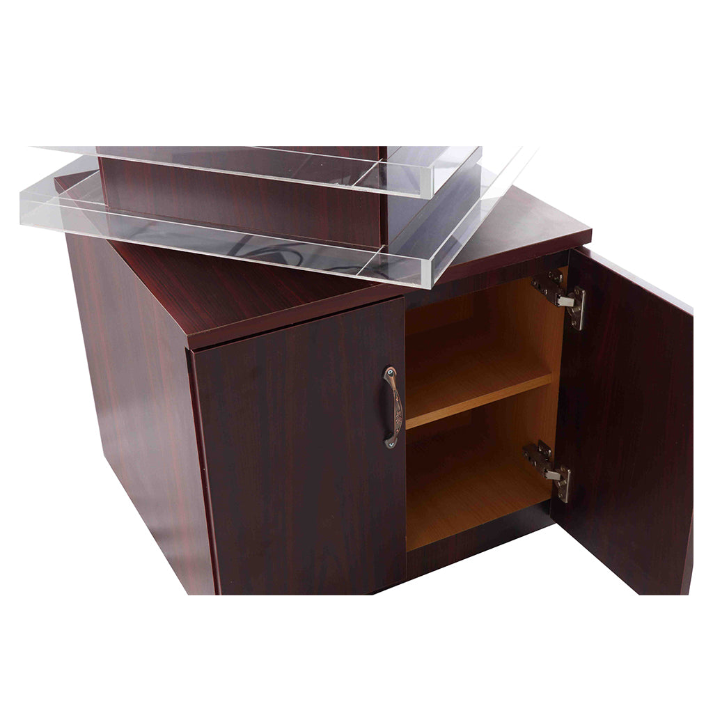 Powder & Polish Display Stand - 600 - Cherry Wood