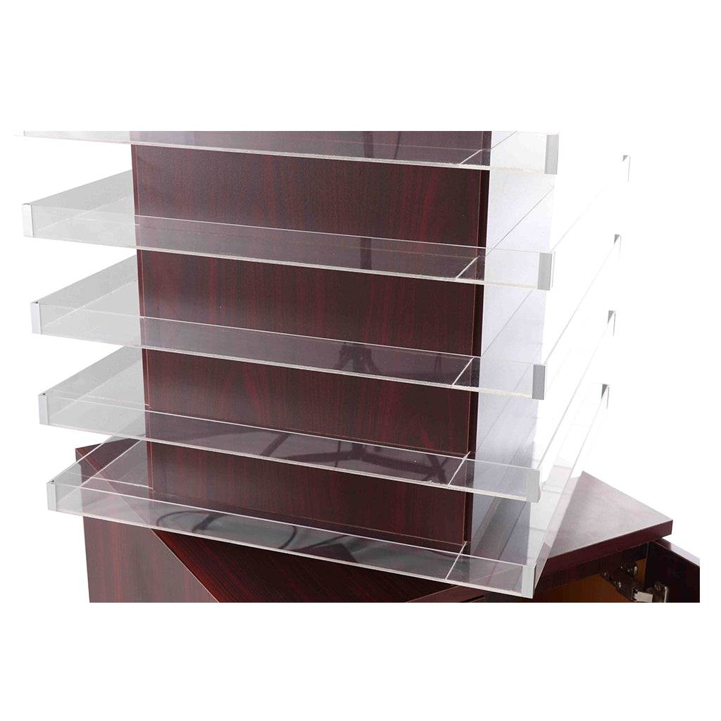 Powder & Polish Display Stand - 600 - Cherry Wood