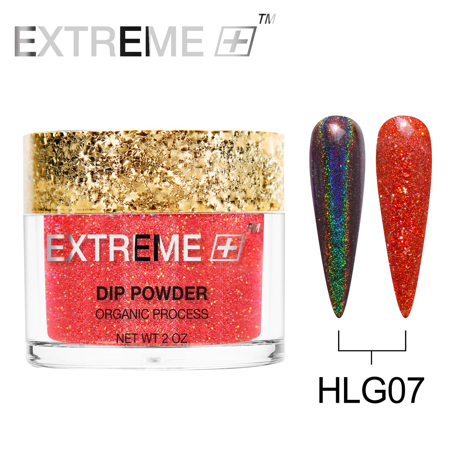 EXTREME+ Holo Chrome Dip Powder - #007