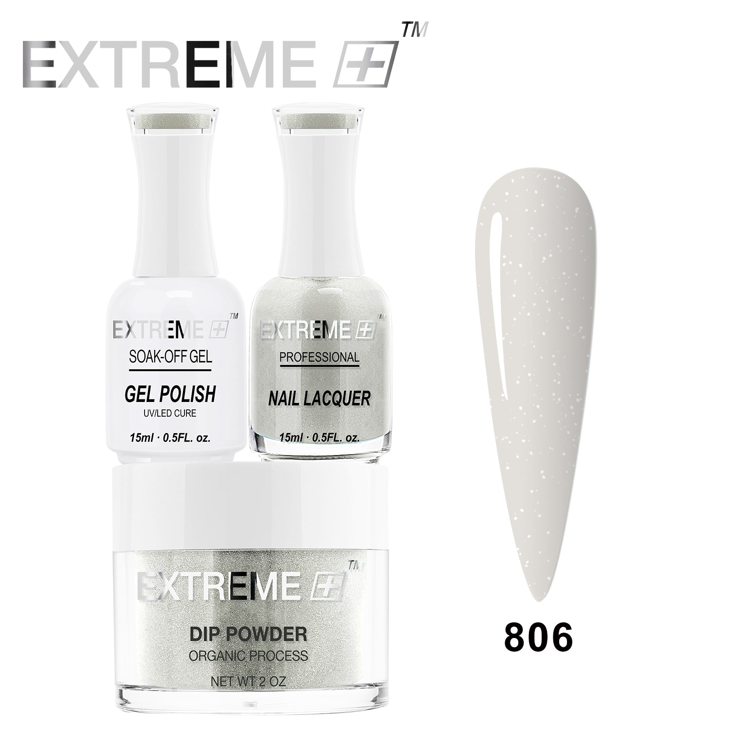 EXTREME+ 3 in 1 Combo Set - Gel, Lacquer, & Dip - #806