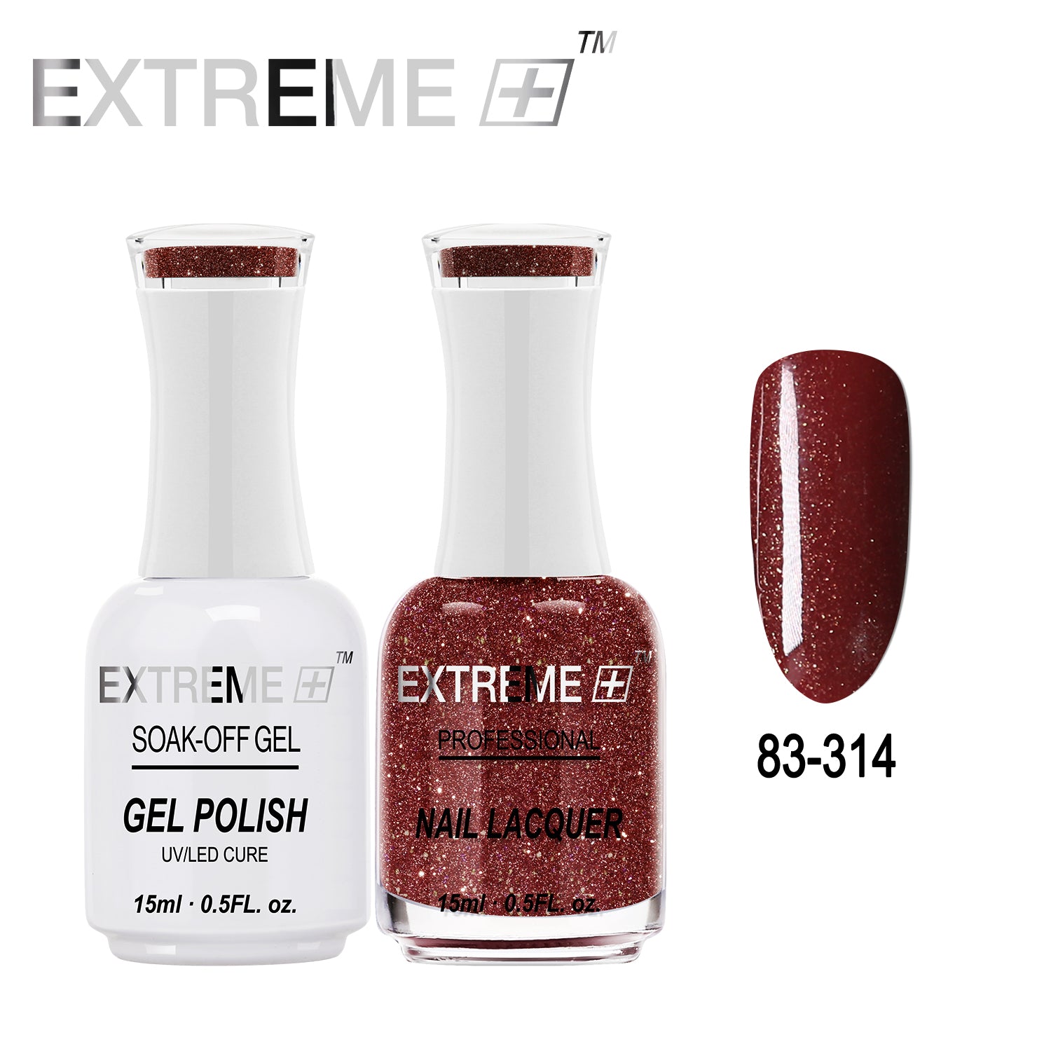 EXTREME+ All-in-One Gel Polish and Nail Lacquer Matching Duo #G083