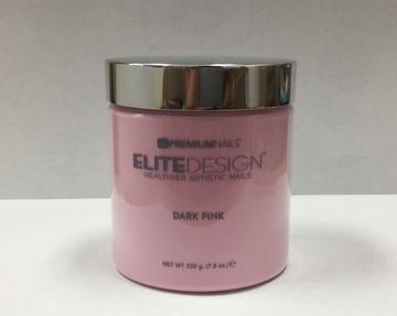 Premium Nails - Elite Design Dipping Powder Pink & White 7.8 oz - Dark Pink