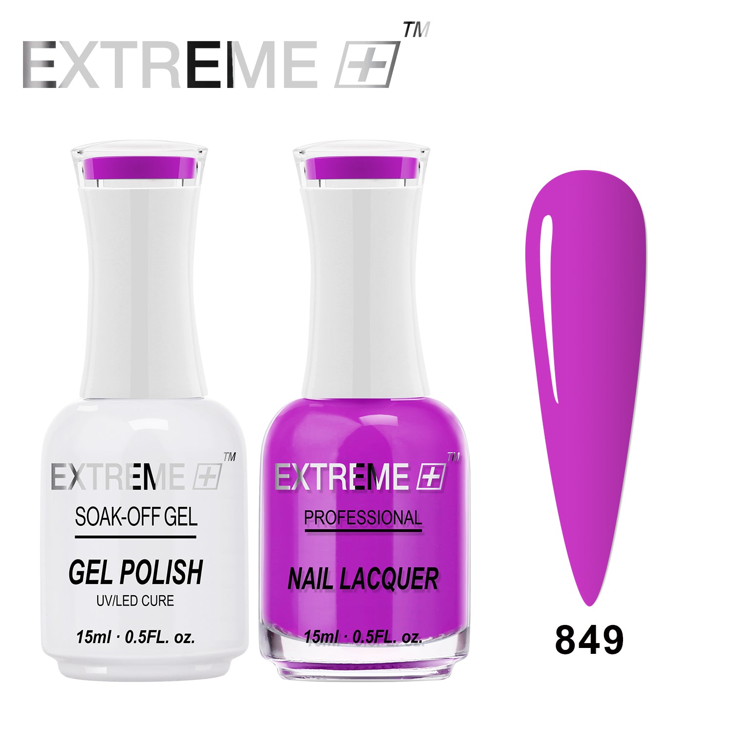 Sơn mài kết hợp gel EXTREME+ (Bộ đôi) - #849 