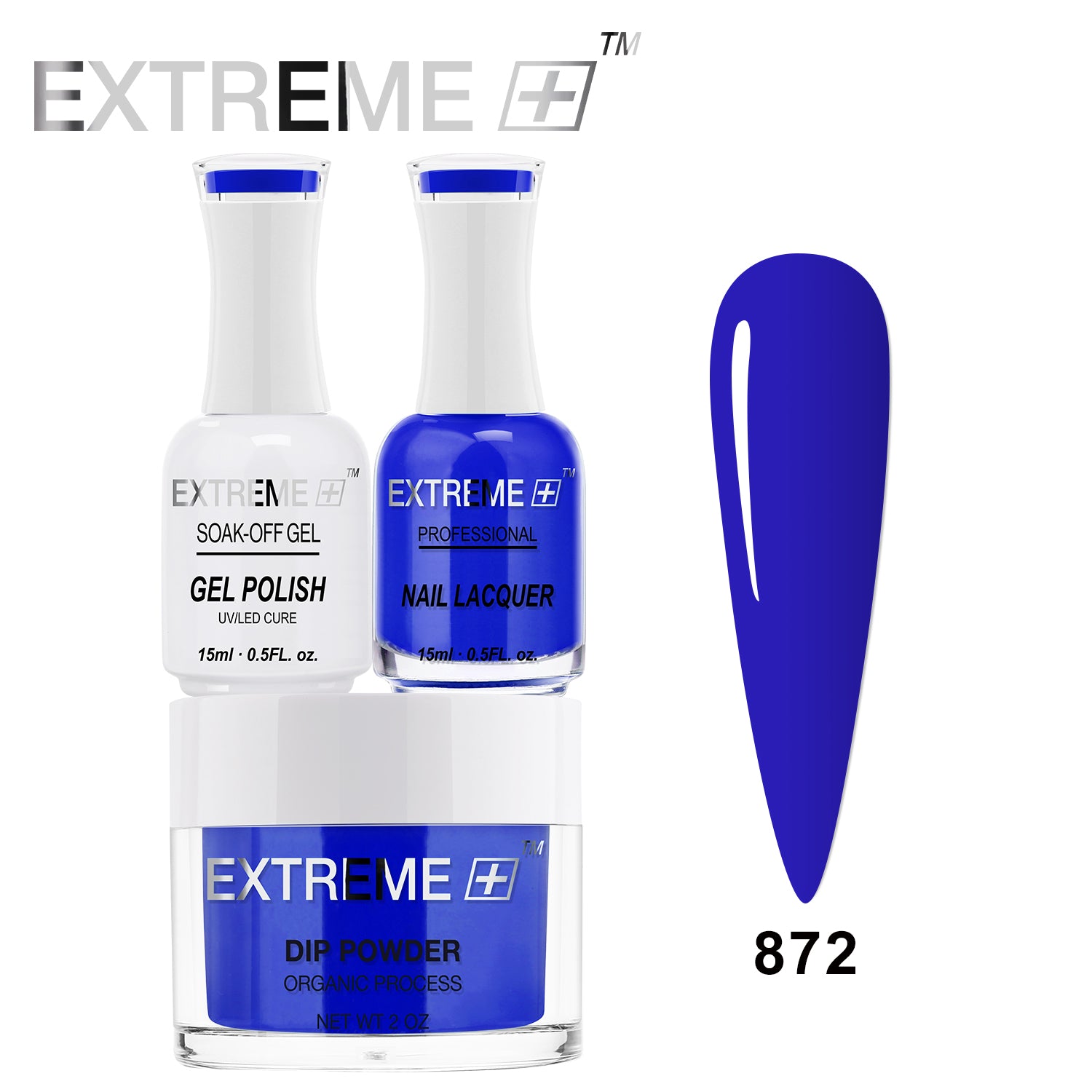 EXTREME+ 3 in 1 Combo Set - Gel, Lacquer, & Dip - #872