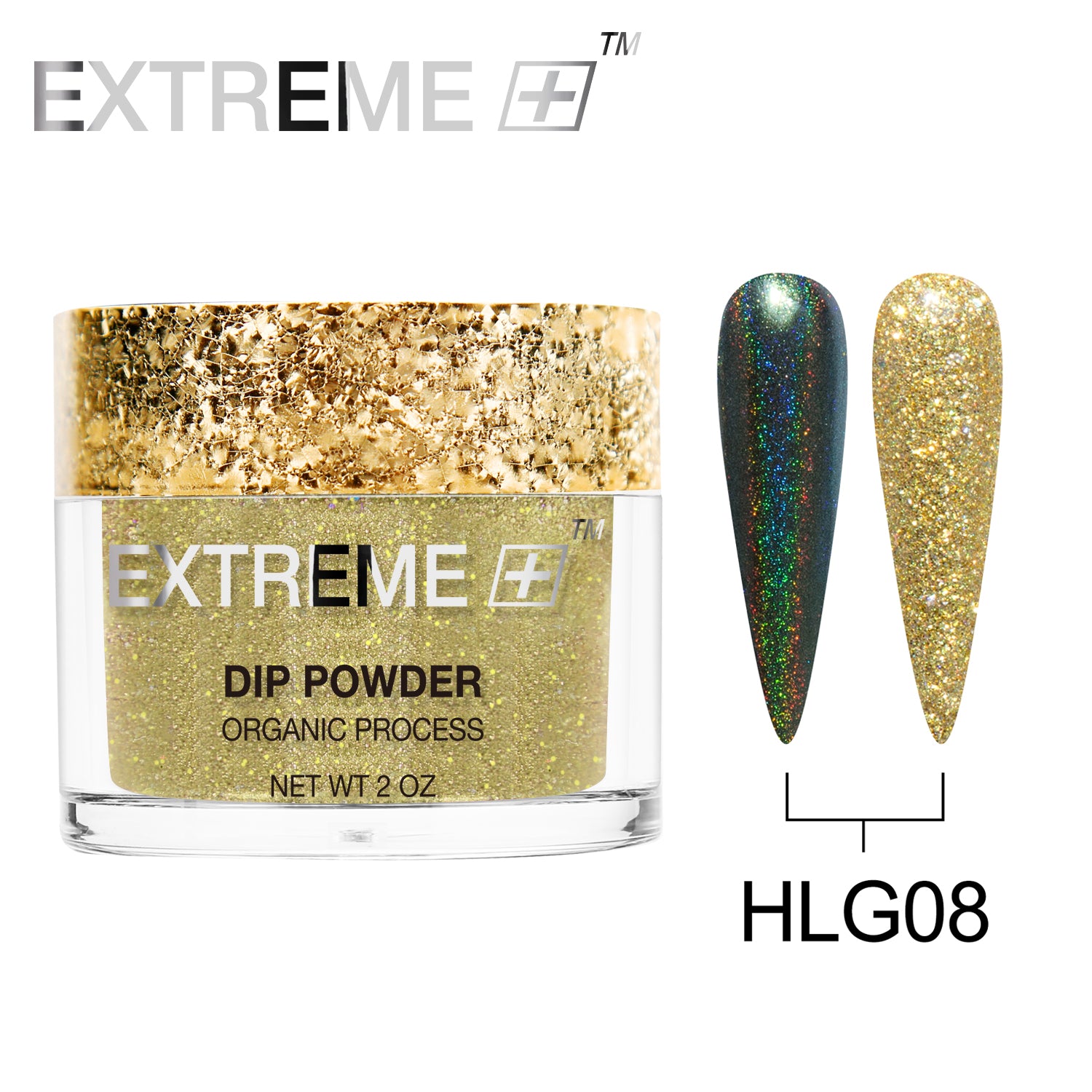 EXTREME+ Holo Chrome Dip Powder - #008