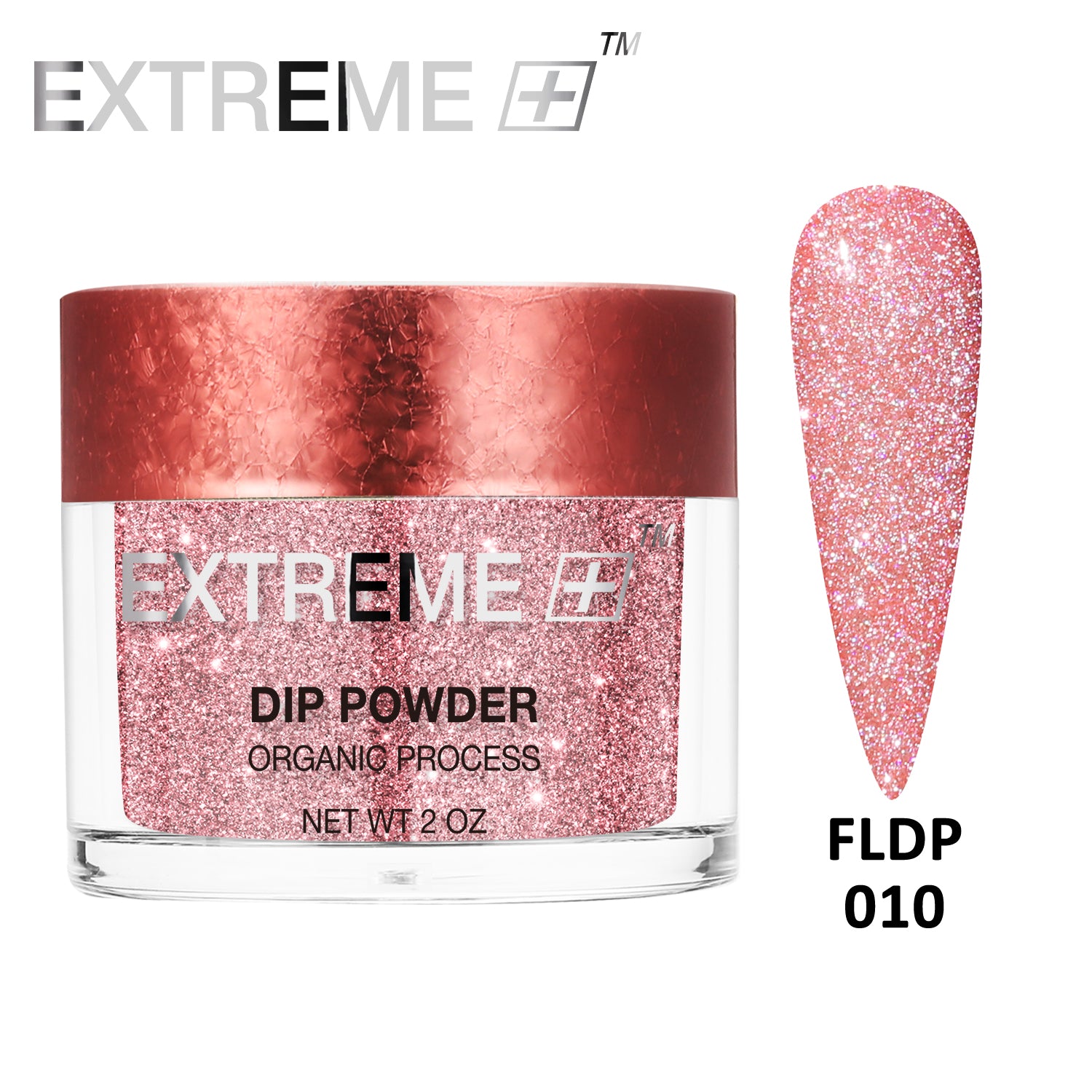 EXTREME+ Flashlight on Nail Reflective Glitter Dipping Powder - #010 Floral