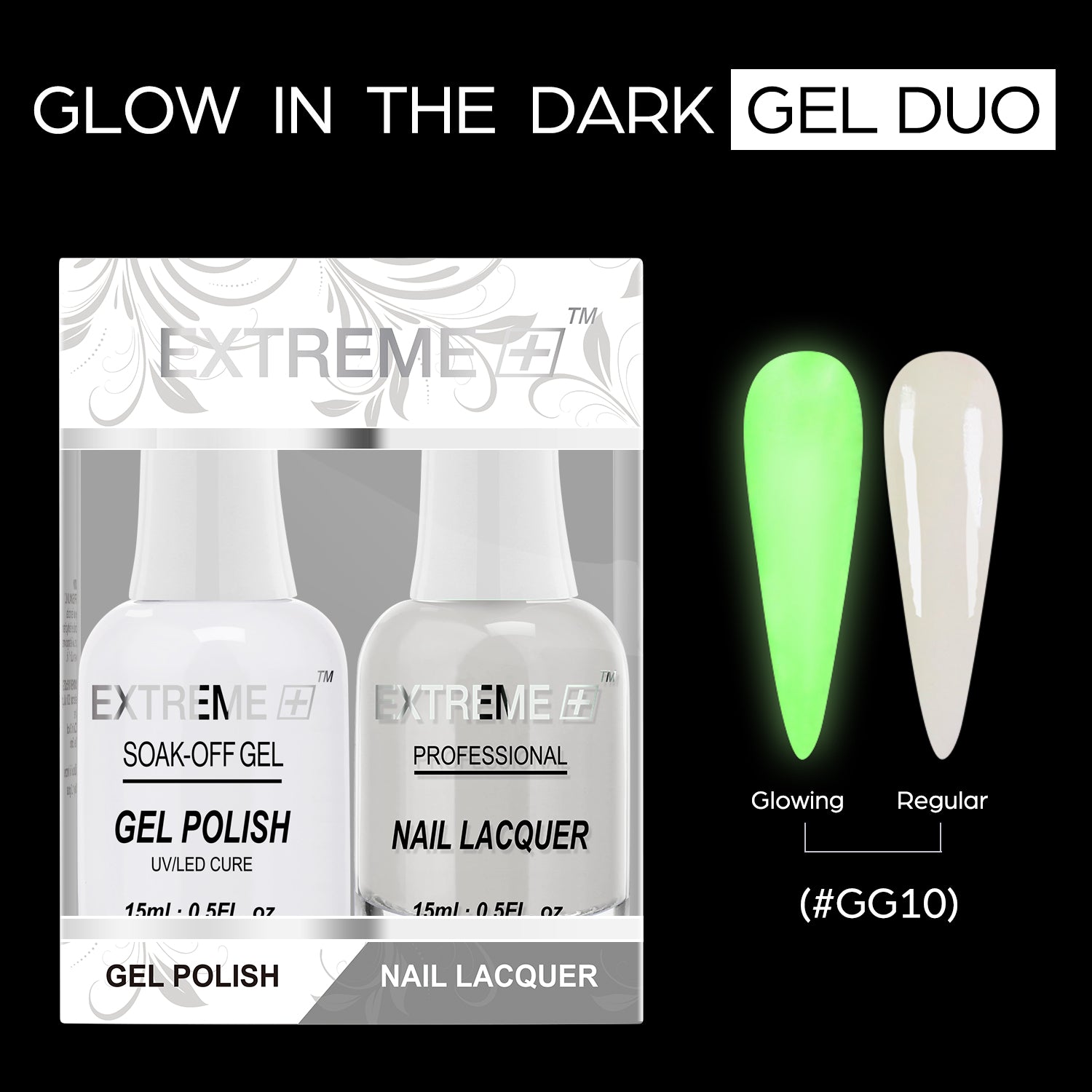 EXTREME+ Glow in the Dark Gel Matching Lacquer - #010