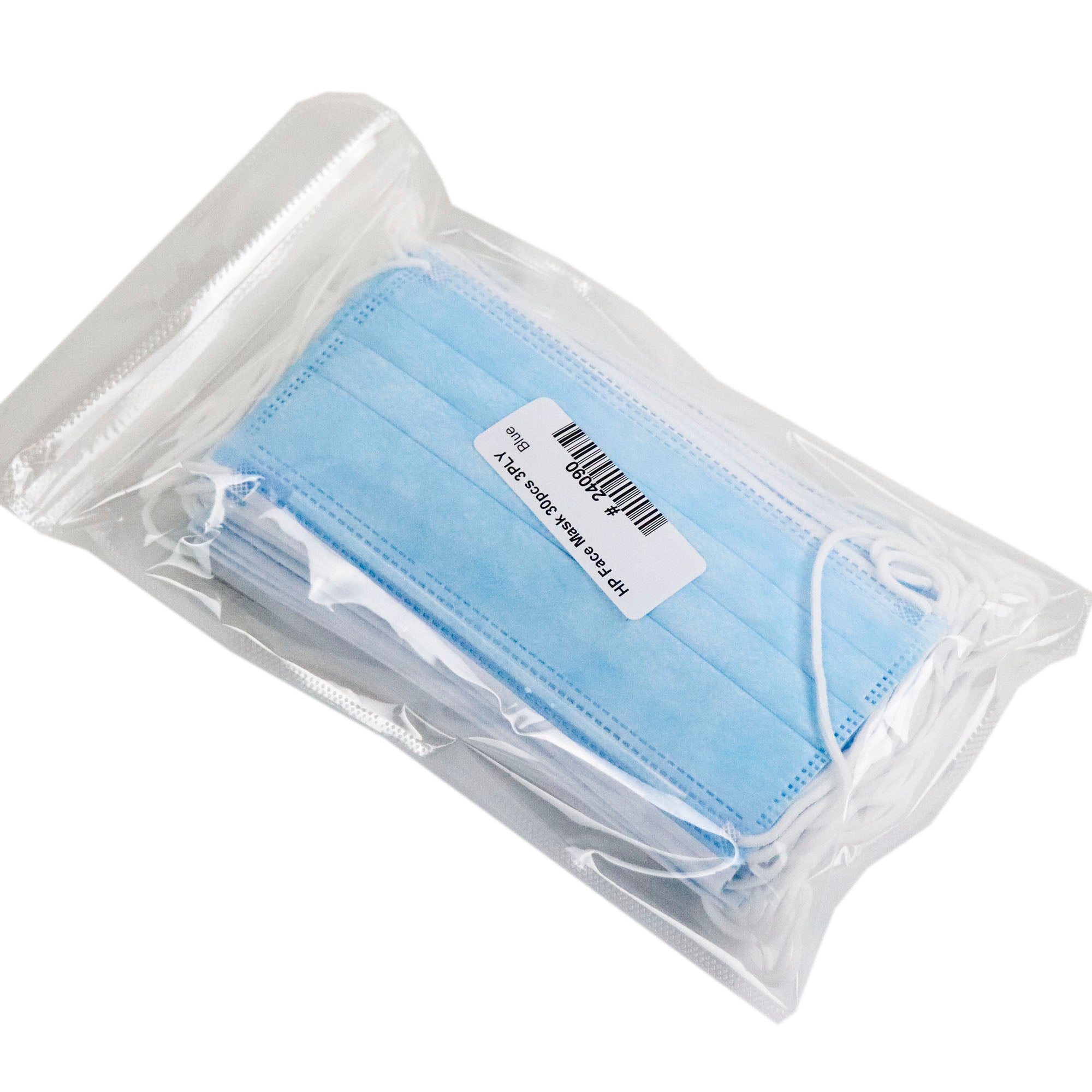 30 Pcs Non-Woven Face Mask Blue Disposable 3 Ply