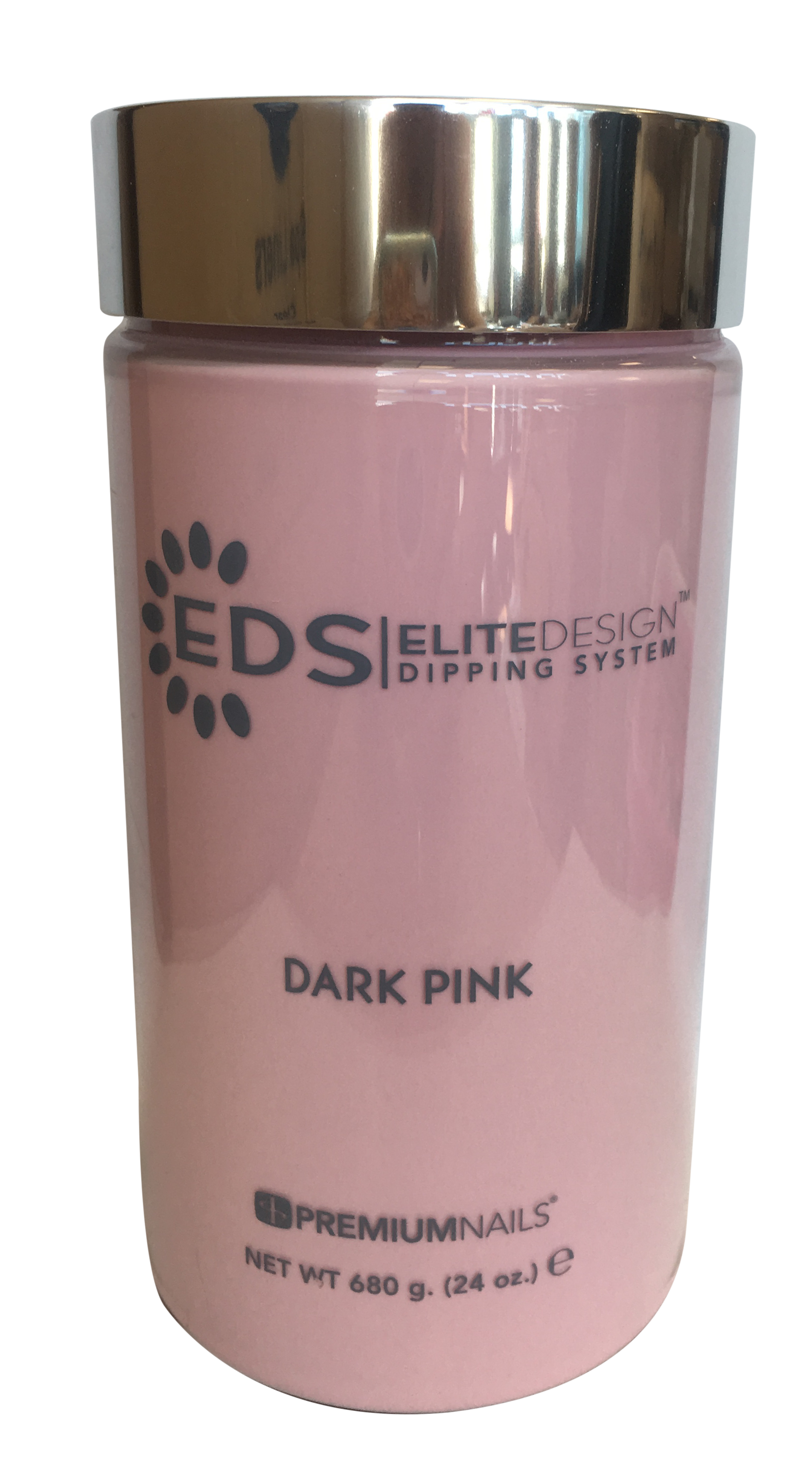 Premium Nails - Elite Design Dipping Powder Pink & White 24 Oz - Dark Pink