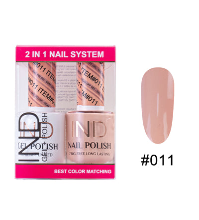 IND Nail Polish Gel & Matching Lacquer Set - #11