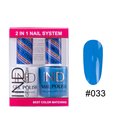 IND Nail Polish Gel & Matching Lacquer Set - #33