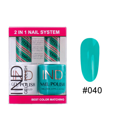 IND Nail Polish Gel & Matching Lacquer Set - #40