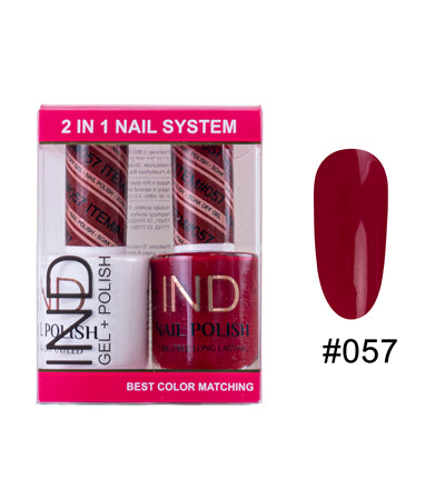 IND Nail Polish Gel & Matching Lacquer Set - #57