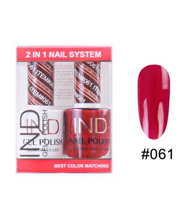 IND Nail Polish Gel & Matching Lacquer Set - #61