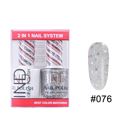 IND Nail Polish Gel & Matching Lacquer Set - #76