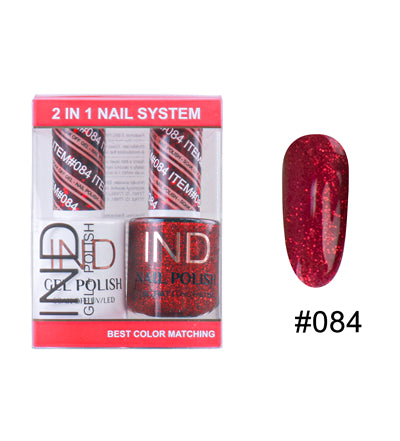 IND Nail Polish Gel & Matching Lacquer Set - #84