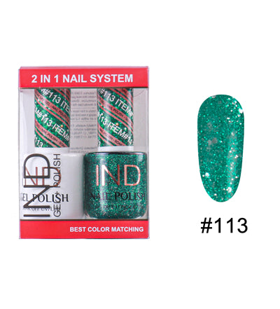 IND Nail Polish Gel & Matching Lacquer Set - #113