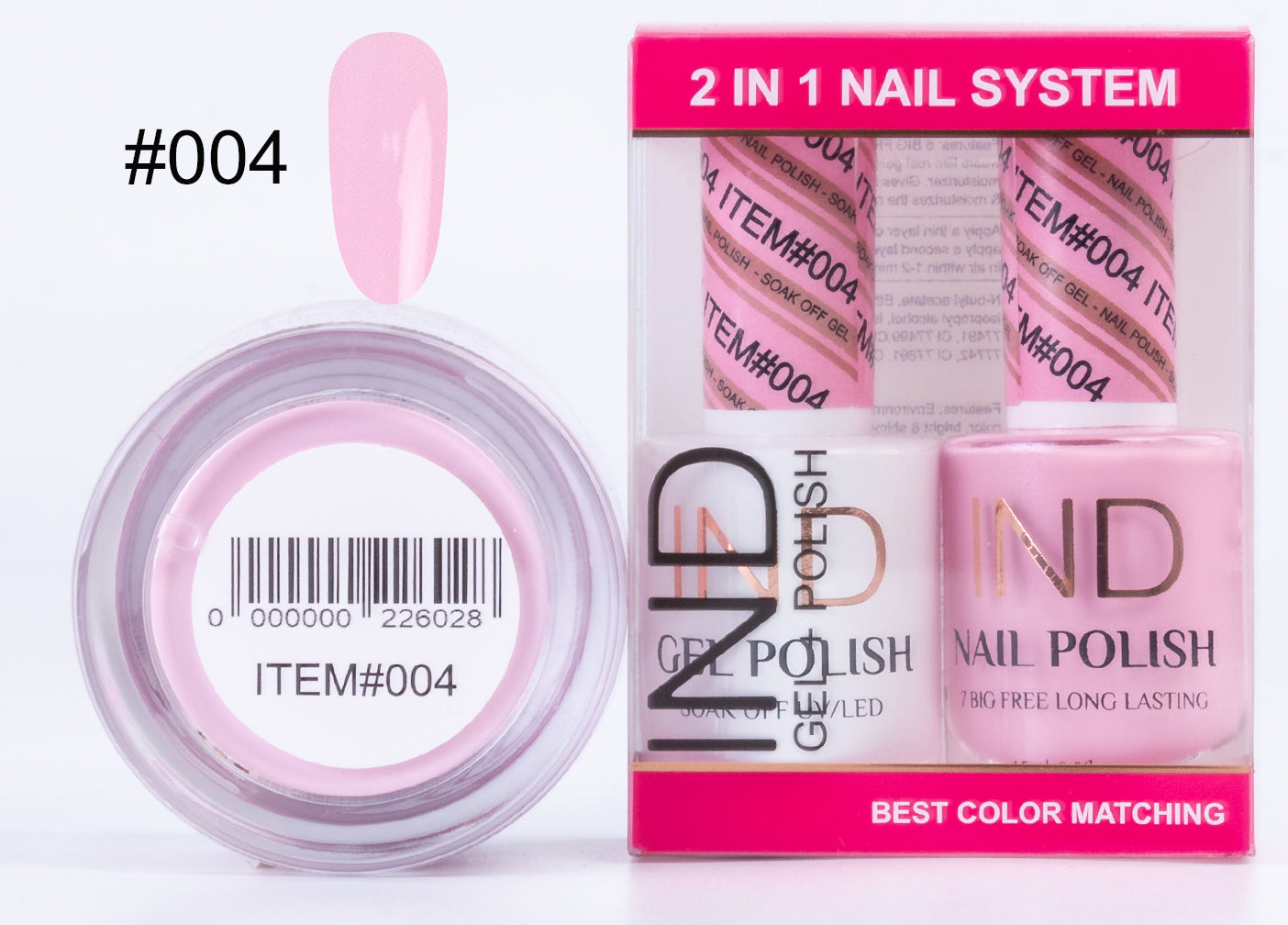 IND 3 IN 1 Combo Gel +Lacquer+dipping powder - #04