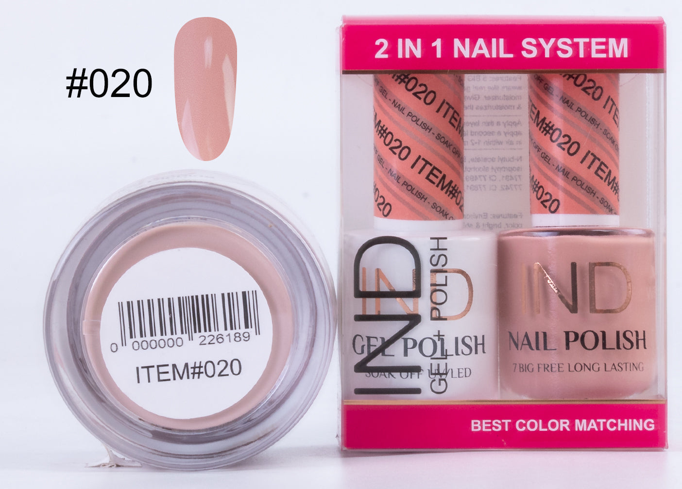 IND 3 IN 1 Combo Gel +Lacquer+dipping powder - #20