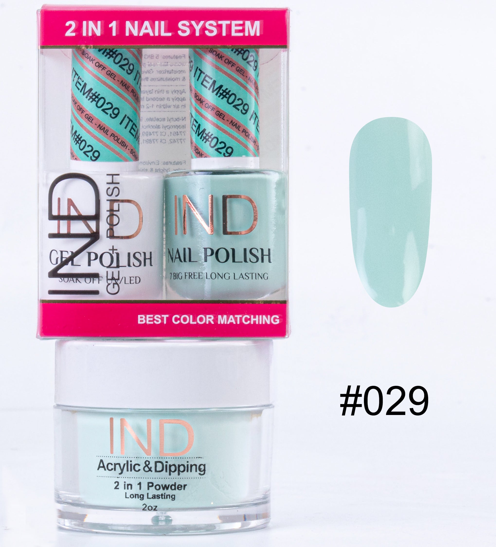 IND 3 IN 1 Combo Gel +Lacquer+dipping powder - #29