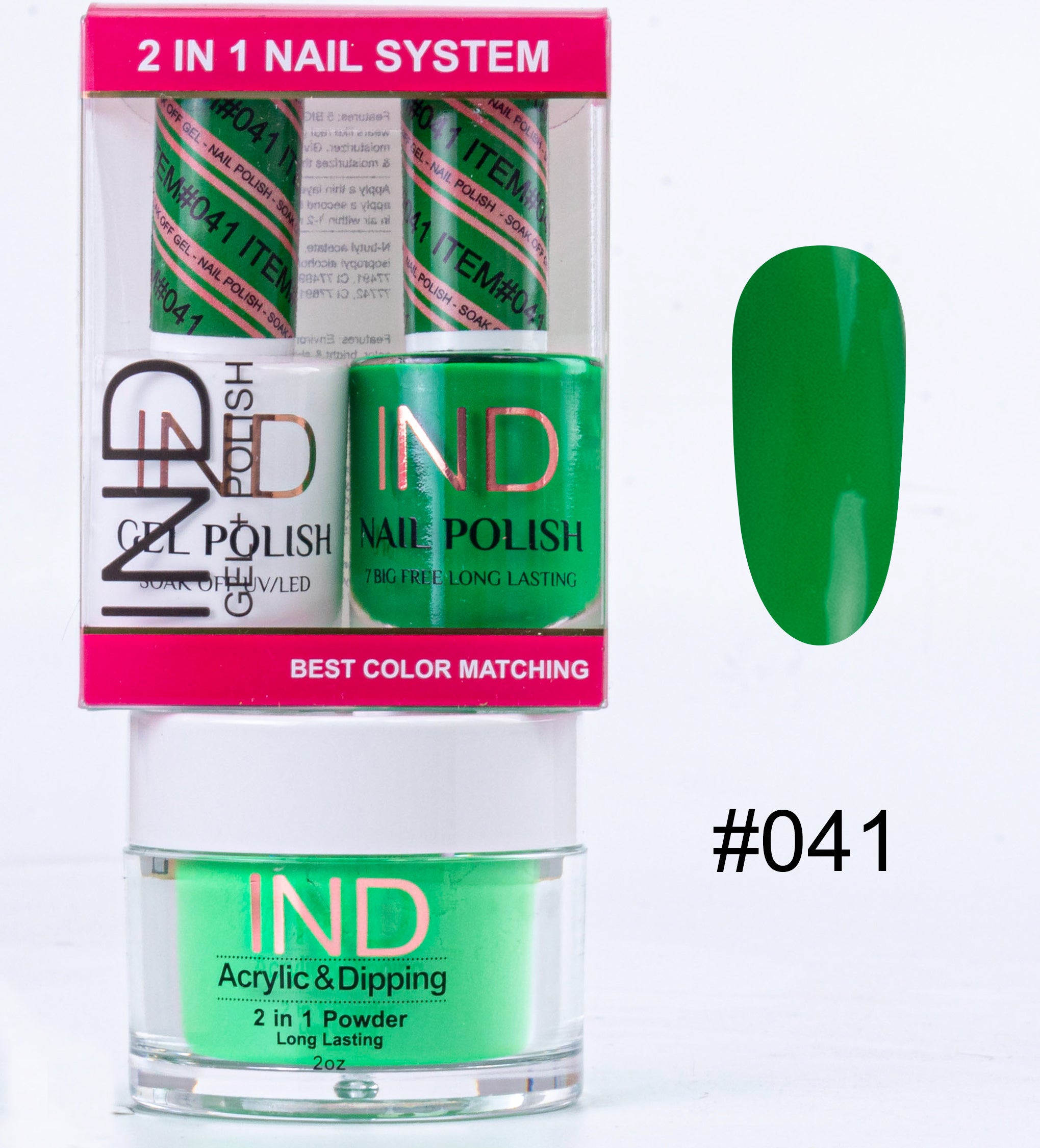 IND 3 IN 1 Combo Gel +Lacquer+dipping powder - #41