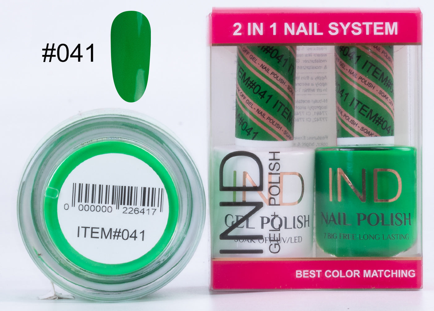 Combo IND 3 TRONG 1 Gel + Sơn mài + Phấn phủ - #41