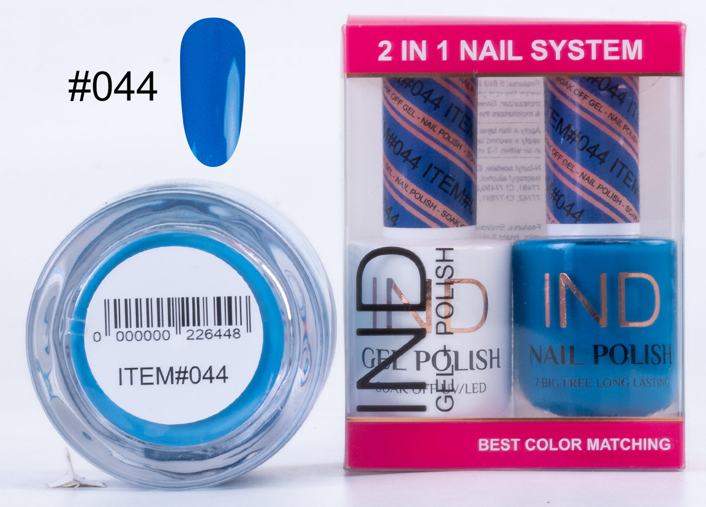 IND 3 IN 1 Combo Gel +Lacquer+dipping powder - #44