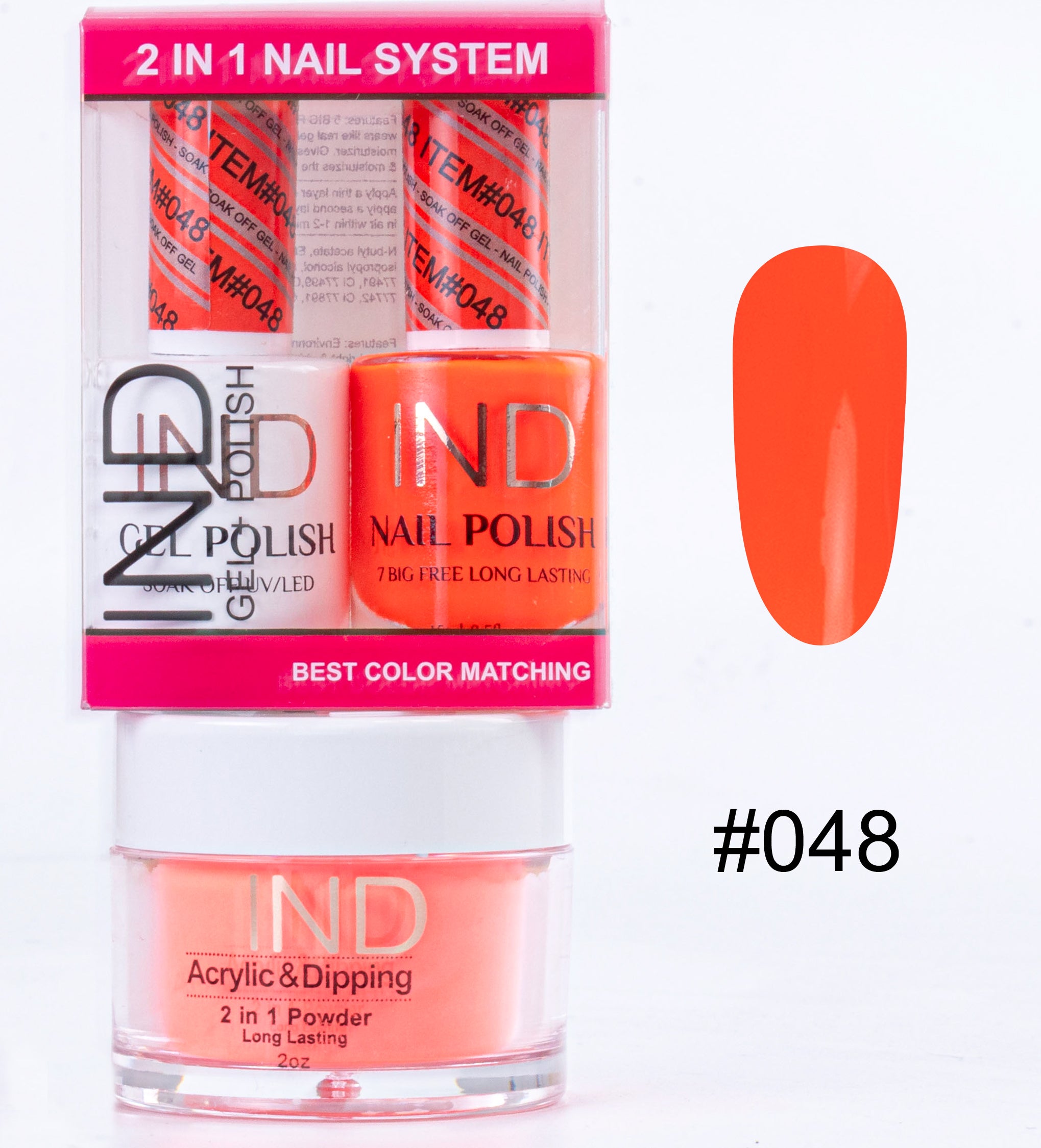 IND 3 IN 1 Combo Gel +Lacquer+dipping powder - #48