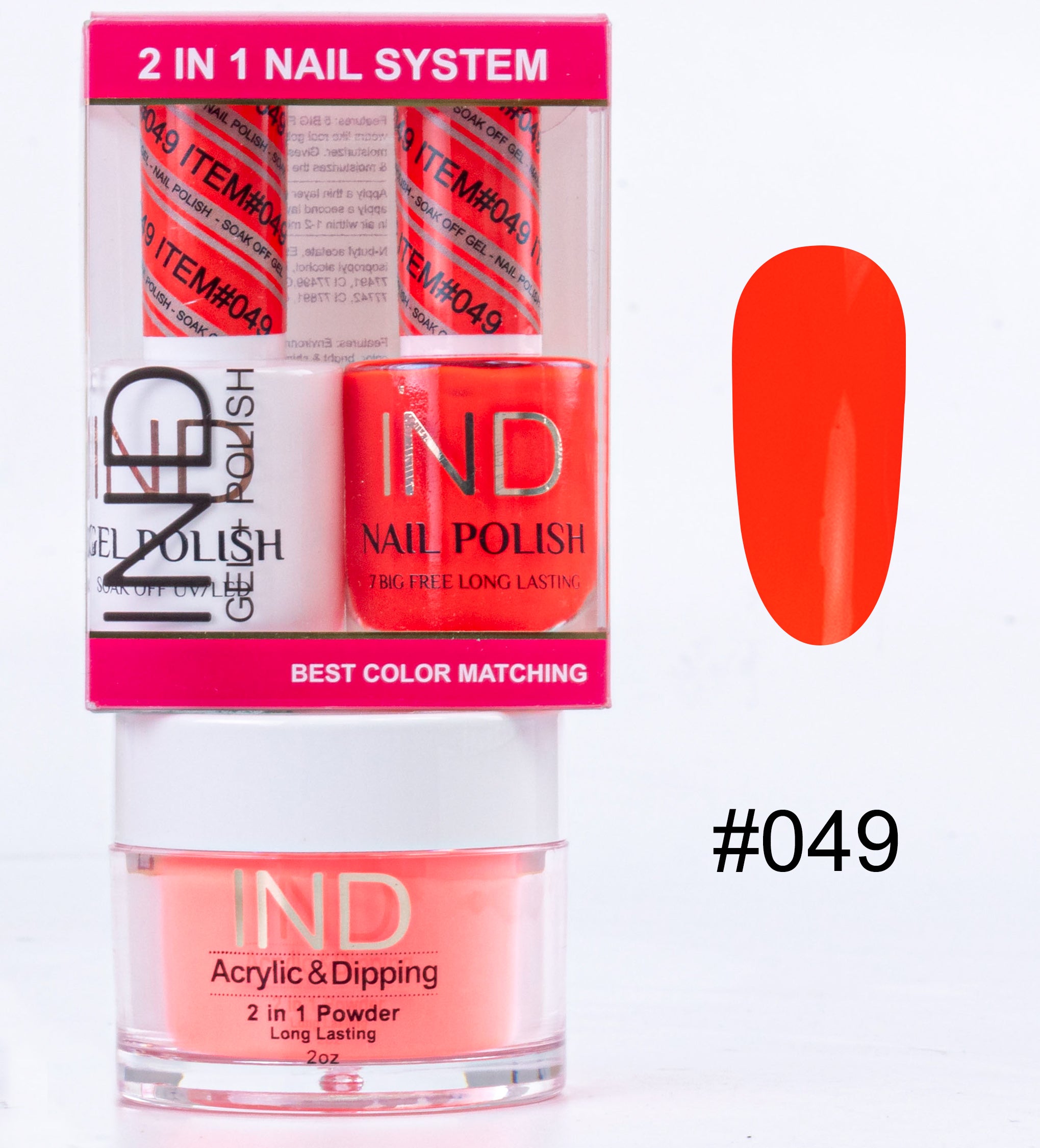 IND 3 IN 1 Combo Gel +Lacquer+dipping powder - #49