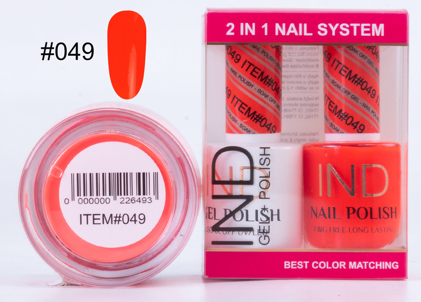 Combo IND 3 IN 1 Gel + Sơn mài + Phấn phủ - #49