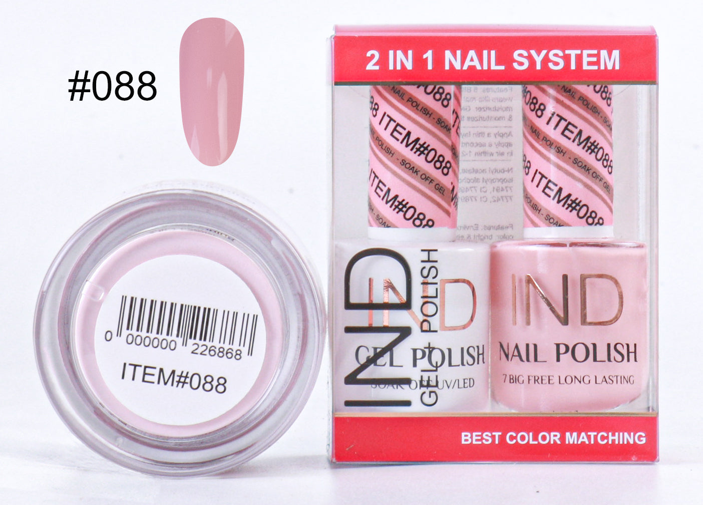 IND 3 IN 1 Combo Gel +Lacquer+dipping powder - #88