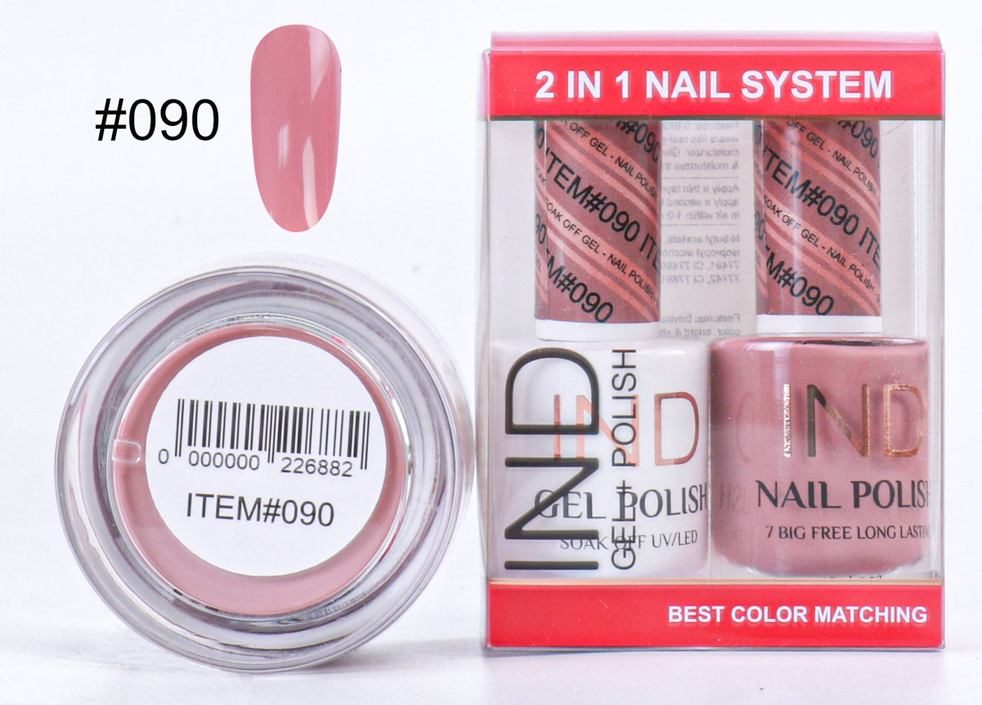 IND 3 IN 1 Combo Gel +Lacquer+dipping powder - #90