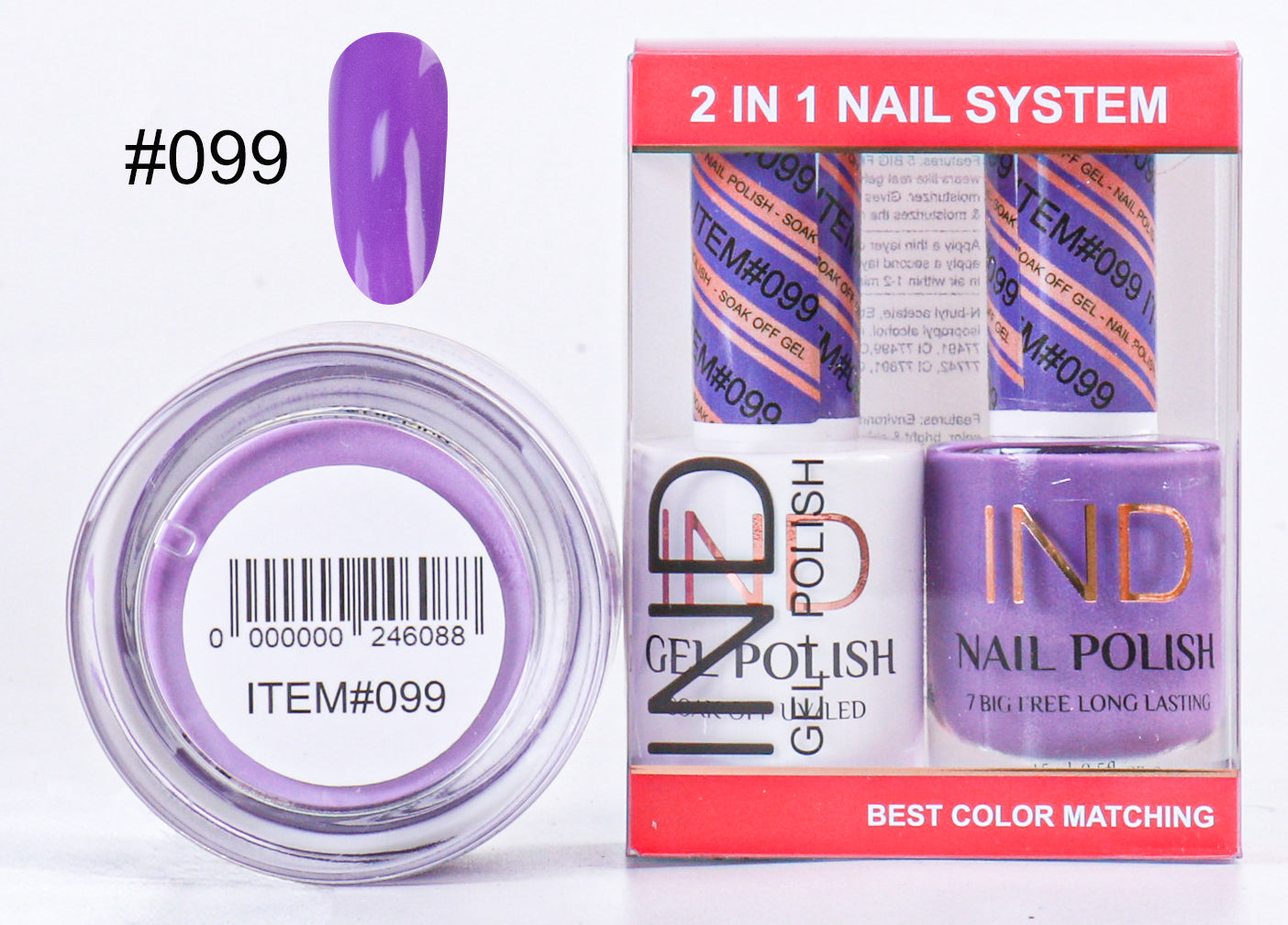 IND 3 IN 1 Combo Gel +Lacquer+dipping powder - #99