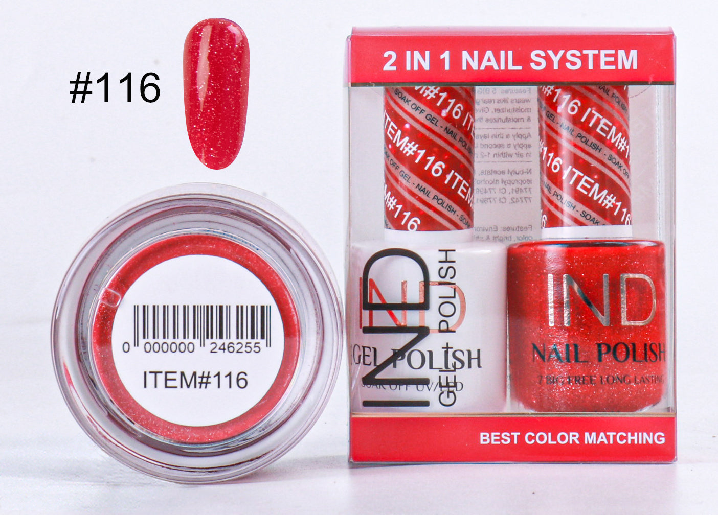 IND 3 IN 1 Combo Gel +Lacquer+dipping powder - #116