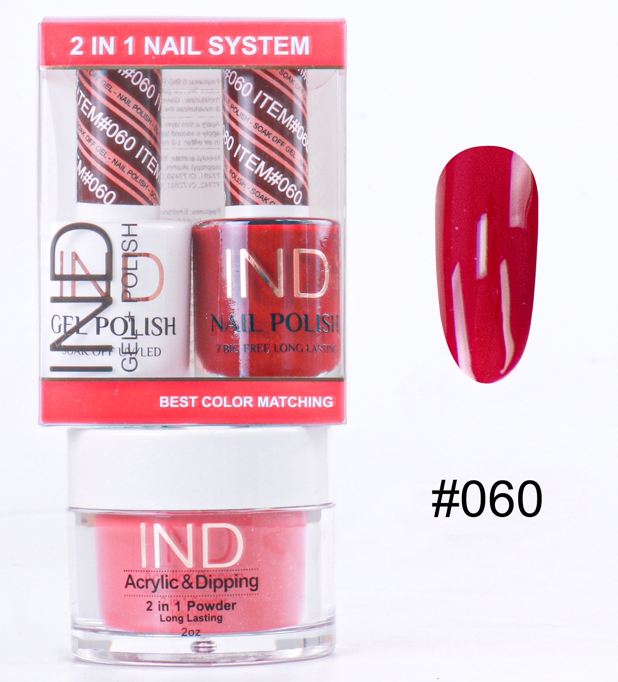 IND 3 IN 1 Combo Gel +Lacquer+dipping powder - #60