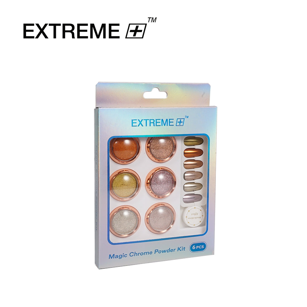 EXTREME+ Bộ phấn rôm hiệu ứng gương ánh kim 6 màu