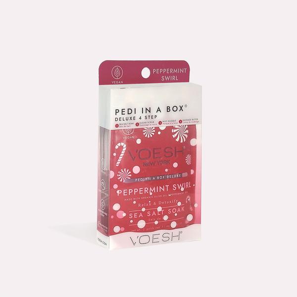 VOESH Deluxe Pedicure 4 Step - Peppermint Swirl (Limited Edition)