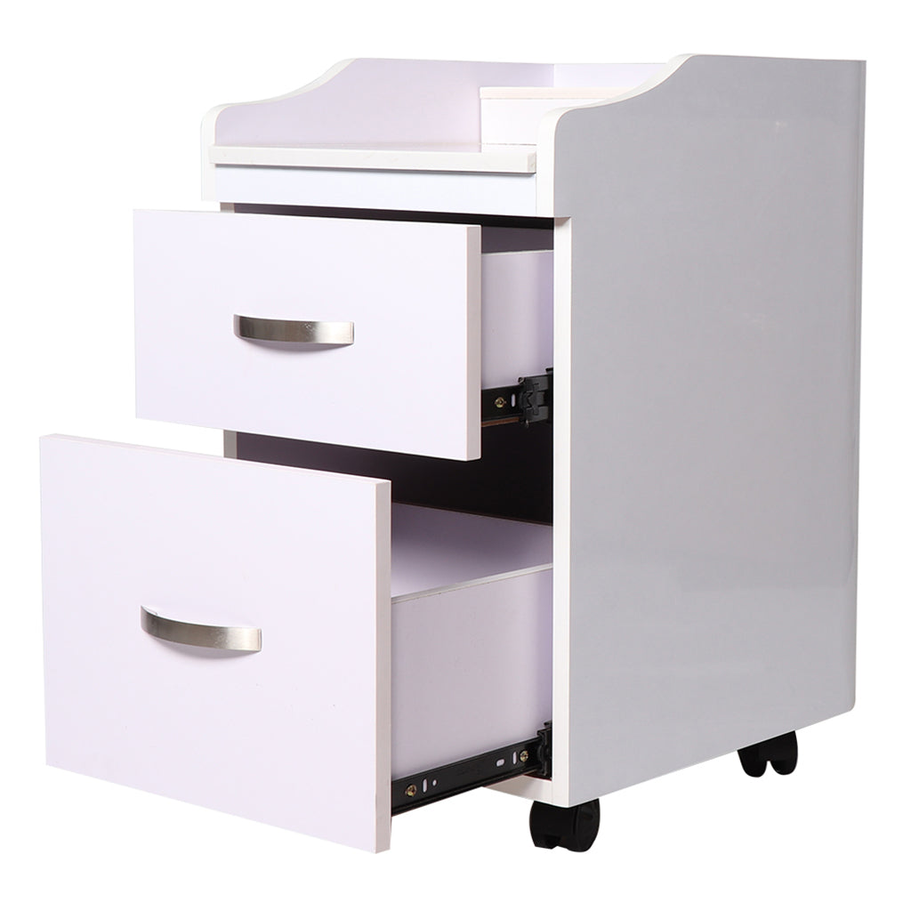 Pedicart - PC80W - White Shiney Silver