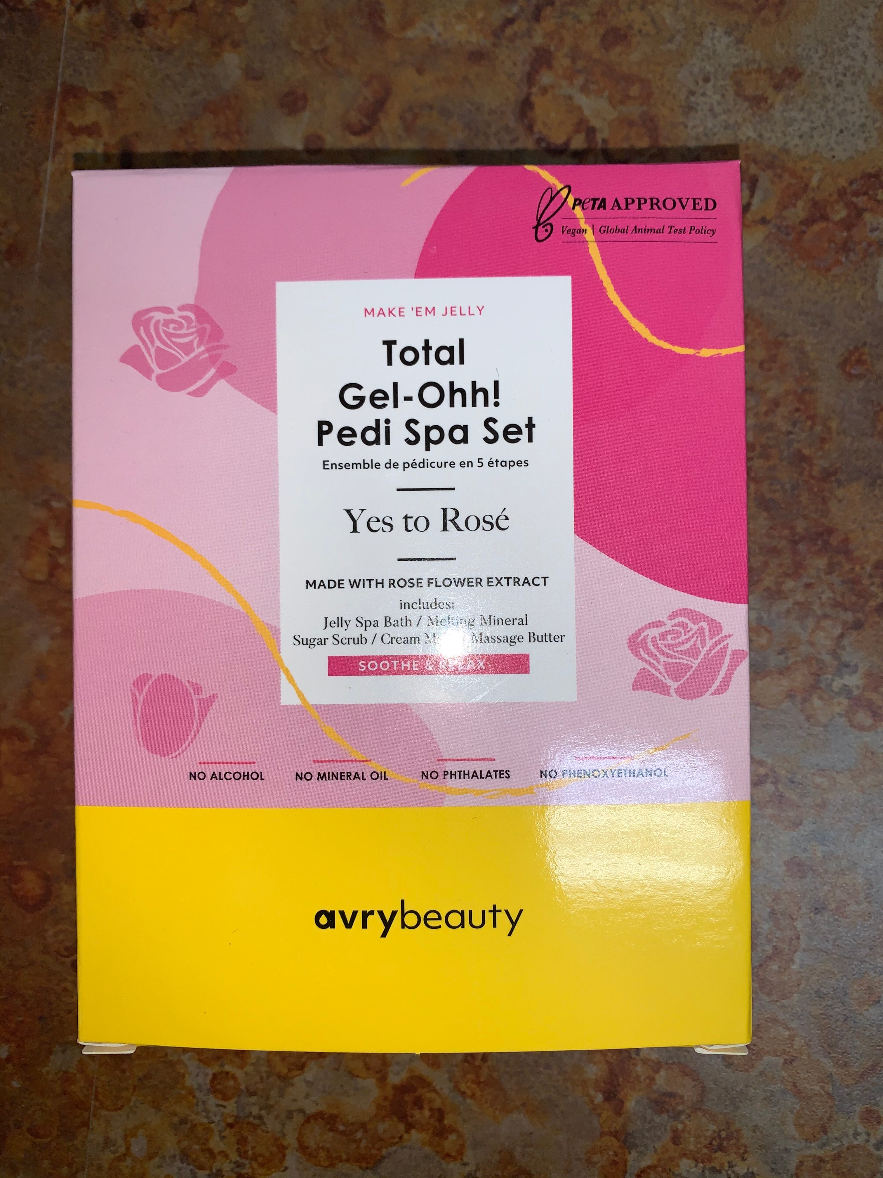 Avry Beauty Gel-Ohh Pedicure 5 Steps - Yes to Rose