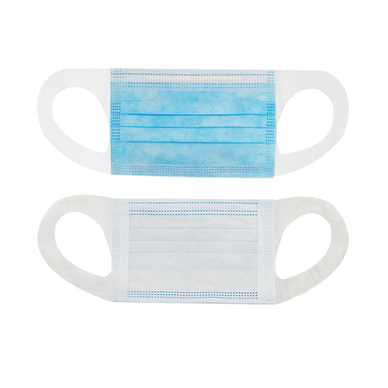 50 Pcs Angel Wing Disposable 3 Ply Face Mask Blue