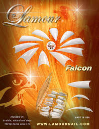 Lamour Falcon Nail Tips - Natural Color - Box 100 tips