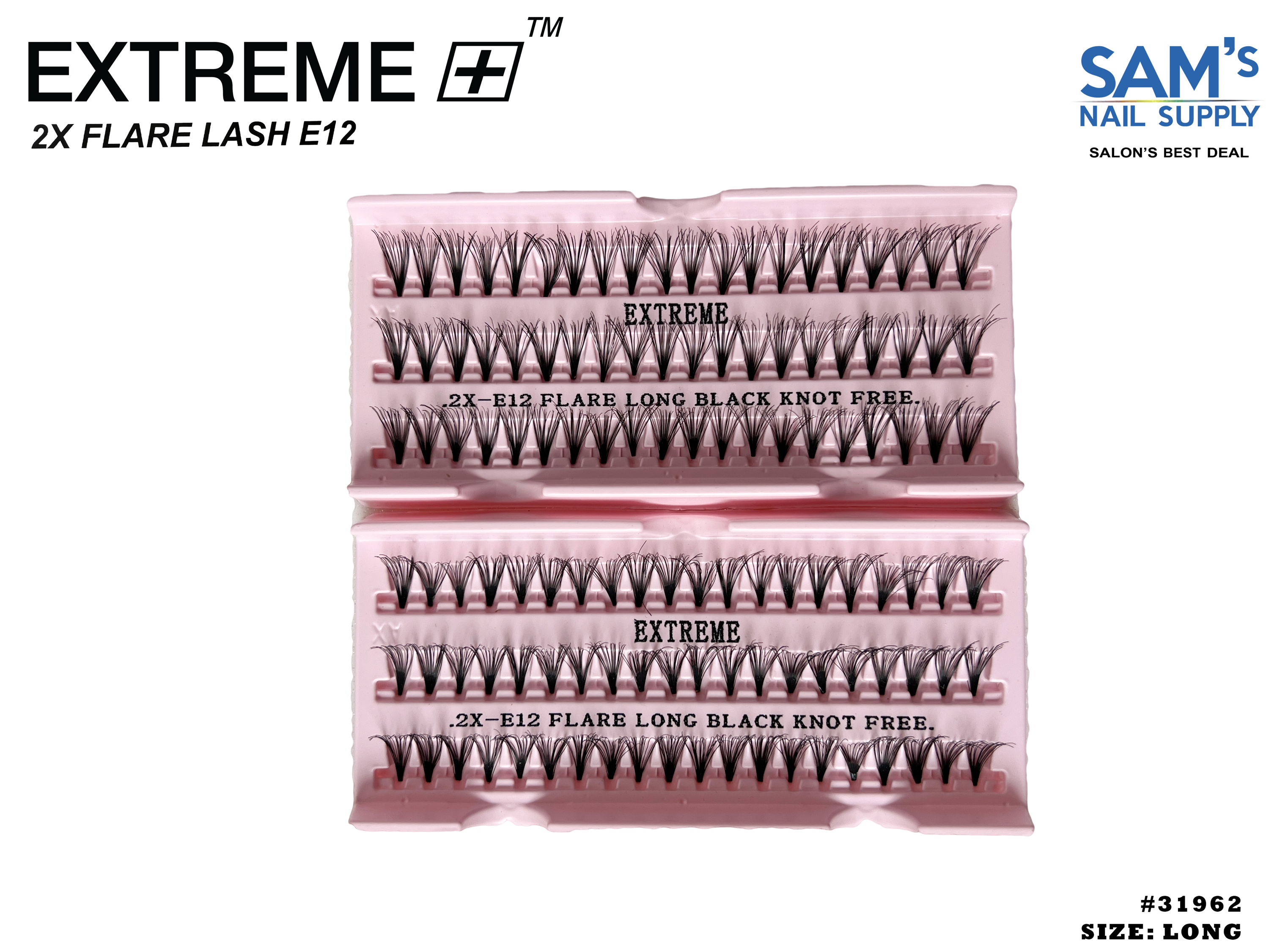 Extreme 2X Flare Lash E12 Knot Free - Long