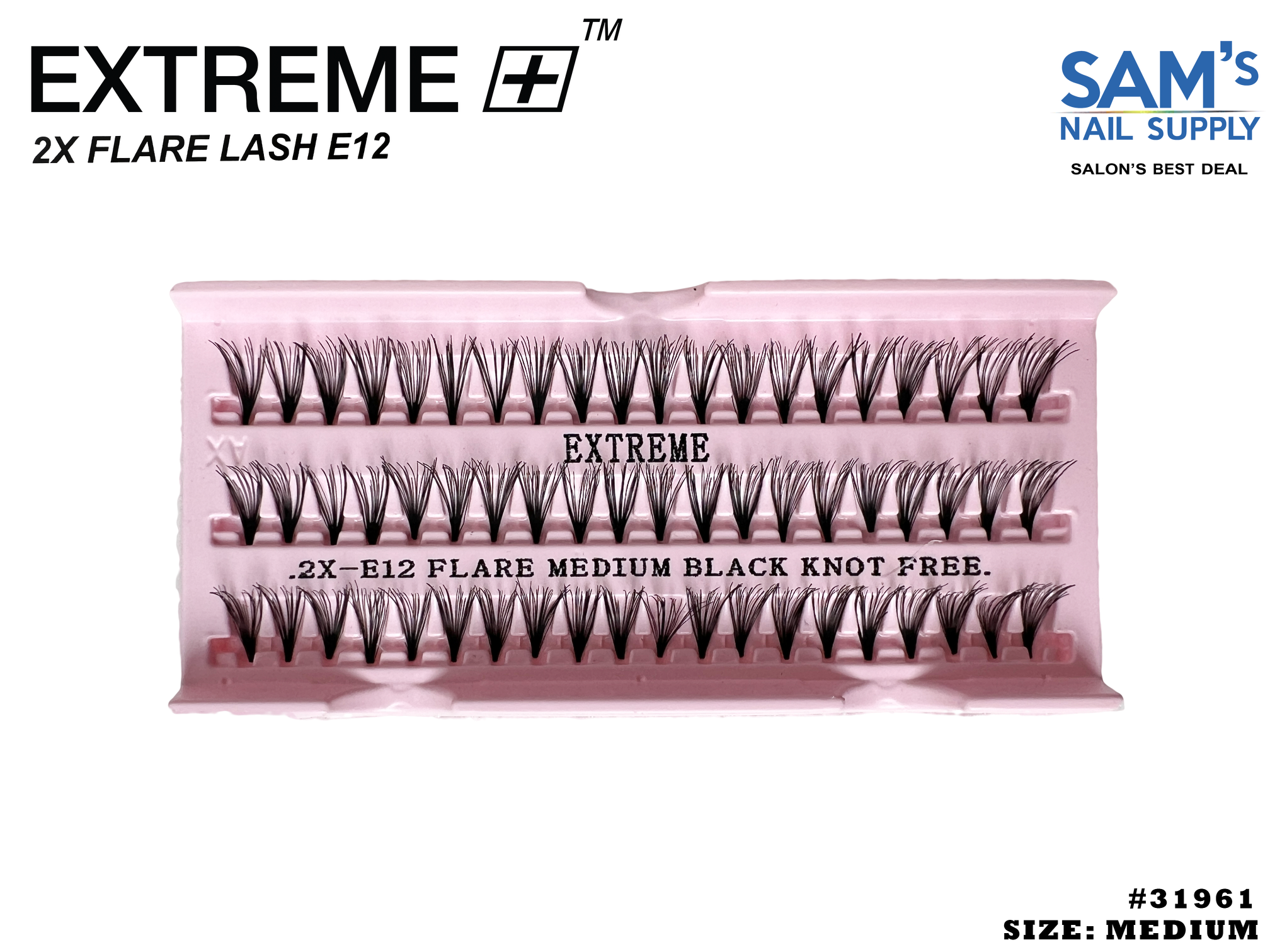 Extreme 2X Flare Lash E12 Medium - Box