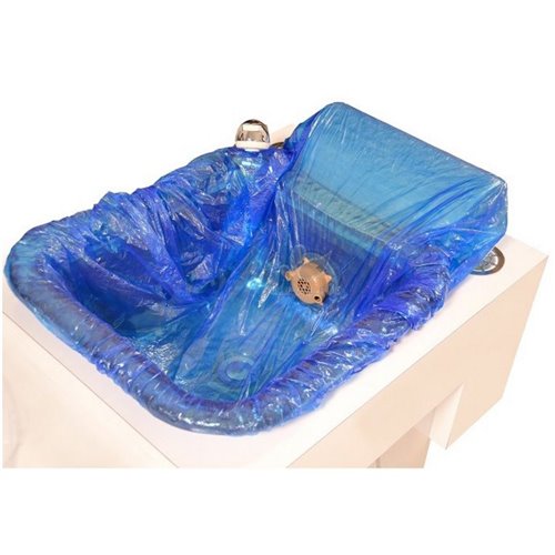 HappyFeet Disposable Pedicure Spa Liner - Blue