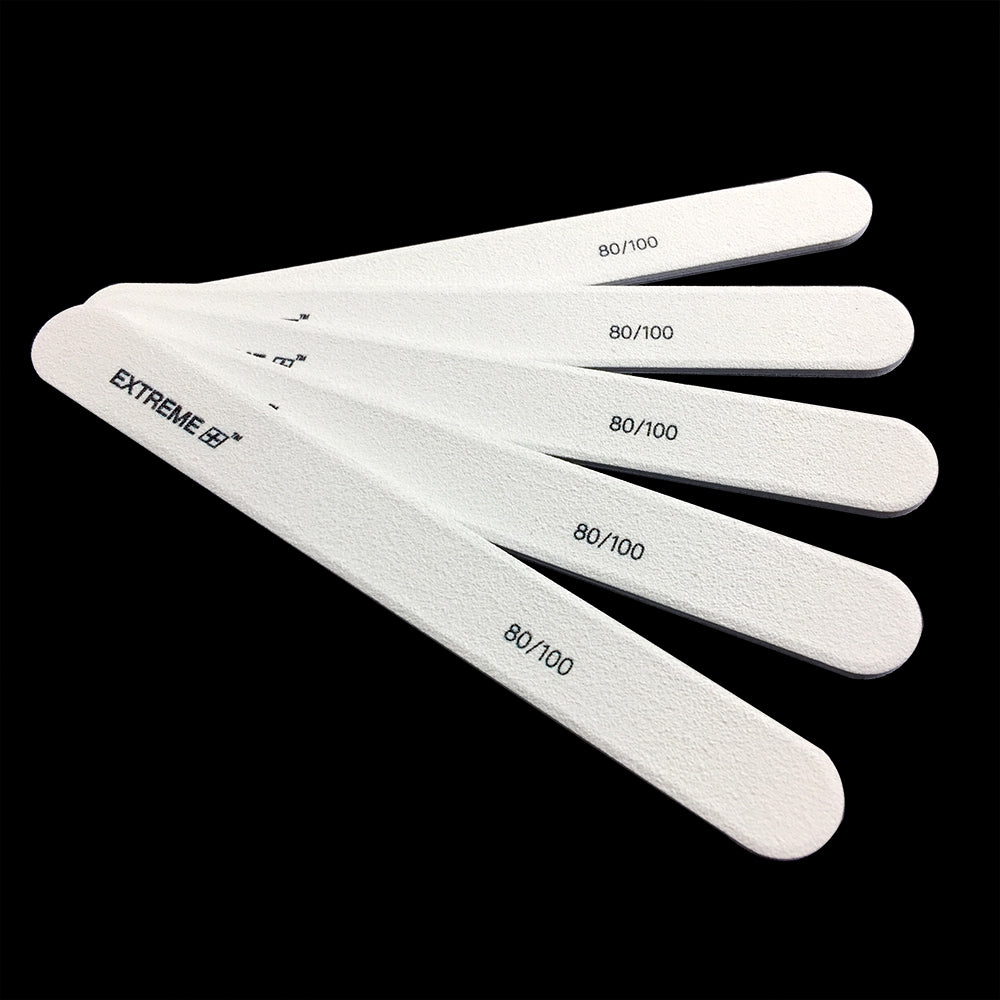 EXTREME+ Regular Nail File 80/100 White Grit