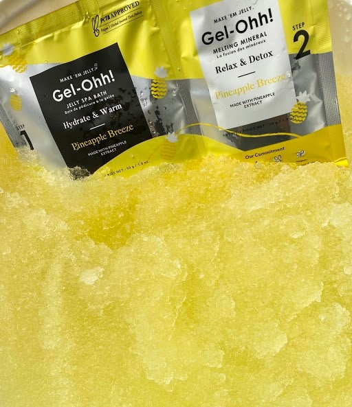 Avry Beauty Gel-Ohh Jelly Spa Bath - Pineapple Breeze - box of 30