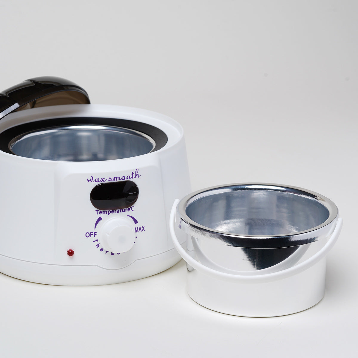 WaxSmooth Wax Warmer White Black Cap